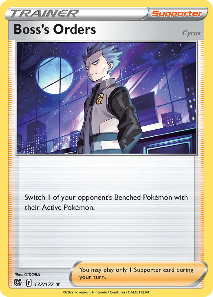 Brilliant Stars Boss's Orders [Holo] Pokémon card